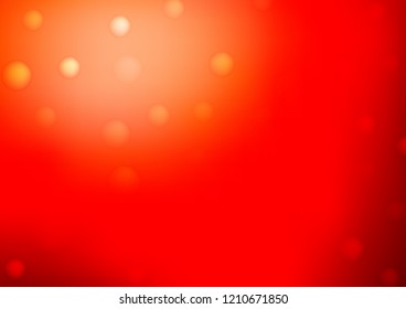 Light Red vector texture with disks. Glitter abstract illustration with blurred drops of rain. The pattern can be used for ads, leaflets of liquid.