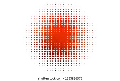 Light Red vector texture with disks. Illustration with set of shining colorful abstract circles. Pattern for ads, booklets.