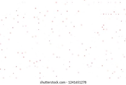 Light Red vector  texture with disks. Blurred bubbles on abstract background with colorful gradient. Completely new template for your brand book.