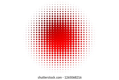 Light Red vector texture with disks. Modern abstract illustration with colorful water drops. Design for posters, banners.