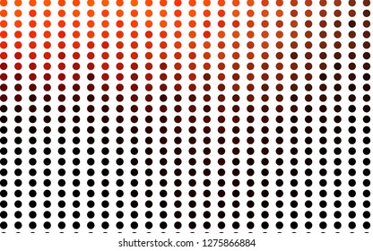 Light Red vector texture with disks. Beautiful colored illustration with blurred circles in nature style. Pattern for ads, booklets.