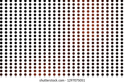 Light Red vector texture with disks. Glitter abstract illustration with blurred drops of rain. Pattern for ads, leaflets.