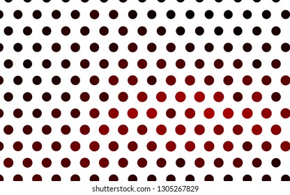 Light Red vector texture with disks. Glitter abstract illustration with blurred drops of rain. Design for business adverts.