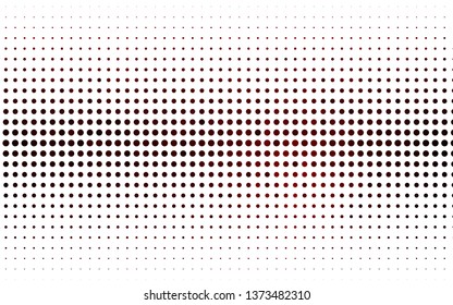 Light Red vector texture with disks. Glitter abstract illustration with blurred drops of rain. Pattern for ads, booklets.