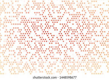 Light Red vector texture with disks. Blurred bubbles on abstract background with colorful gradient. Pattern for beautiful websites.