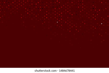 Light Red vector texture with disks. Blurred decorative design in abstract style with bubbles. Pattern of water, rain drops.