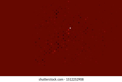 Light Red vector texture with disks. Abstract illustration with colored bubbles in nature style. Pattern of water, rain drops.