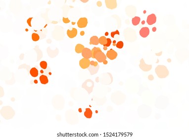 Light Red vector texture with disks. Modern abstract illustration with colorful water drops. New template for your brand book.