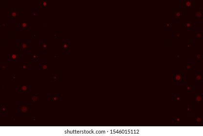 Light Red vector texture with disks. Illustration with set of shining colorful abstract circles. Template for your brand book.