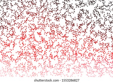 Light Red vector texture with disks. Beautiful colored illustration with blurred circles in nature style. Design for business adverts.