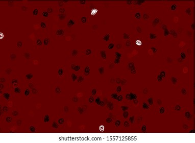 Light Red vector texture with disks. Abstract illustration with colored bubbles in nature style. Pattern for beautiful websites.
