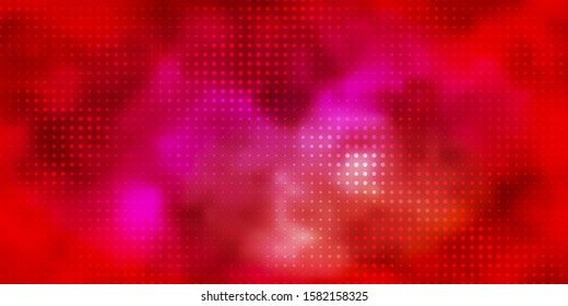 Light Red vector texture with disks. Abstract colorful disks on simple gradient background. Pattern for business ads.