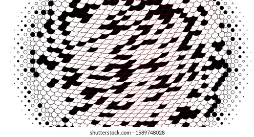 Light Red vector texture with disks. Abstract decorative design in gradient style with bubbles. Pattern for business ads.