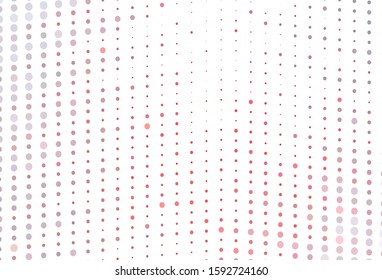 Light Red vector texture with disks. Blurred bubbles on abstract background with colorful gradient. Pattern for textures of wallpapers.