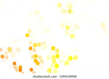 Light Red vector texture with disks. Illustration with set of shining colorful abstract circles. Pattern for beautiful websites.