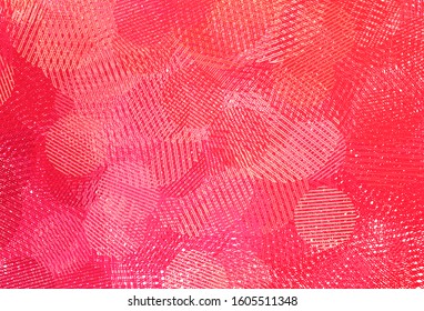 Light Red vector texture with disks. Blurred decorative design in abstract style with bubbles. New template for your brand book.