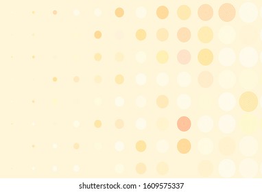 Light Red vector texture with disks. Modern abstract illustration with colorful water drops. Pattern for ads, leaflets.