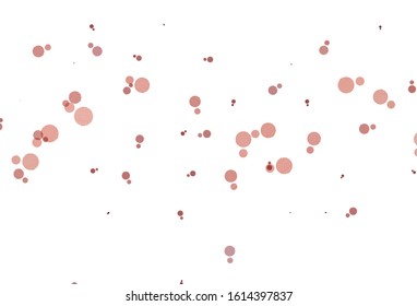 Light Red vector texture with disks. Modern abstract illustration with colorful water drops. Design for poster, banner of websites.