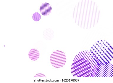 Light Red vector texture with disks. Abstract illustration with colored bubbles in nature style. Design for poster, banner of websites.