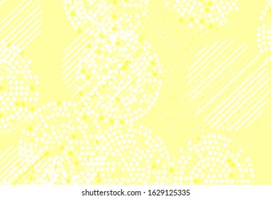 Light Red vector texture with disks. Blurred decorative design in abstract style with bubbles. Pattern for ads, leaflets.