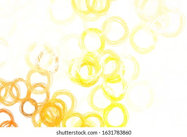 Light Red vector texture with disks. Abstract illustration with colored bubbles in nature style. Pattern for beautiful websites.