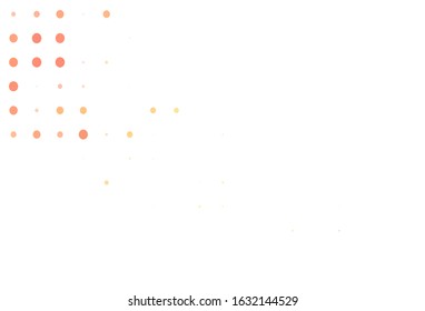 Light Red vector texture with disks. Illustration with set of shining colorful abstract circles. Pattern for ads, leaflets.