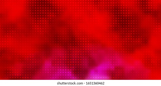Light Red vector texture with disks. Abstract colorful disks on simple gradient background. Pattern for business ads.
