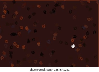 Light Red vector texture with disks. Abstract illustration with colored bubbles in nature style. Design for posters, banners.
