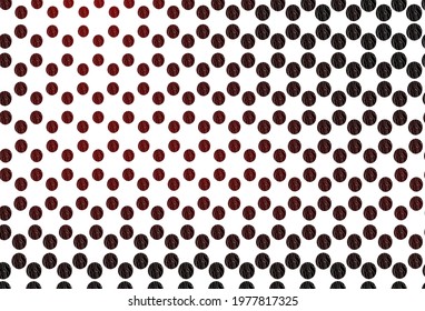 Light red vector texture with disks. Glitter abstract illustration with blurred drops of rain. Design for business adverts.