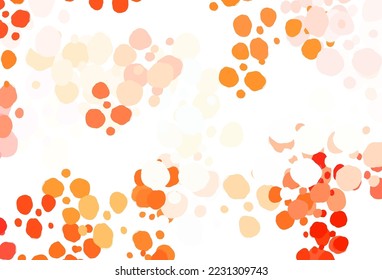 Light Red vector texture with disks. Illustration with set of shining colorful abstract circles. Pattern for beautiful websites.
