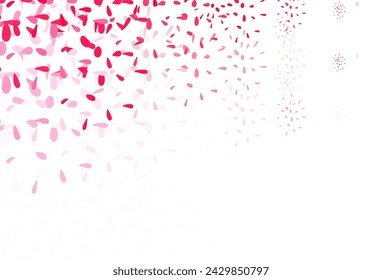 Light Red vector texture with disks. Modern abstract illustration with colorful water drops. Pattern for textures of wallpapers.