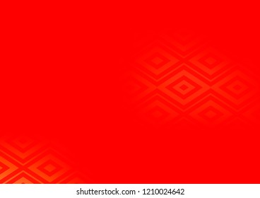 Light Red vector texture with lines, rhombuses. Shining colorful illustration with lines, rectangles. Backdrop for TV commercials.