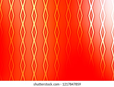 Light Red vector texture with lines, rhombuses. Glitter abstract illustration with colorful lines, rhombuses. Smart design for your business advert.