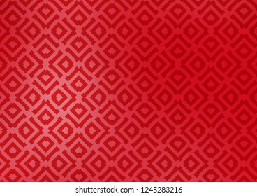 Light Red vector texture with lines, rhombuses. Colorful illustration with lines, cubes on abstract template. Best design for your ad, poster, banner.