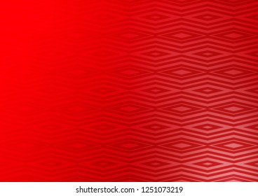 Light Red vector texture with lines, rhombuses. Modern geometric abstract illustration with lines, squares. Pattern for ads, posters, banners.