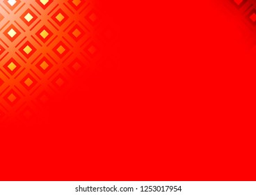 Light Red vector texture with lines, rhombuses. Colorful illustration with lines, cubes on abstract template. Pattern for business booklets, leaflets.