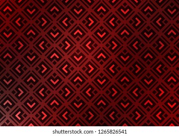 Light Red vector texture with lines, rhombuses. Colorful decorative design in simple style with lines, rhombuses. Pattern for websites, landing pages.