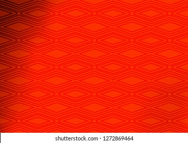 Light Red vector texture with lines, rhombuses. Glitter abstract illustration with colorful lines, rhombuses. Smart design for your business advert.