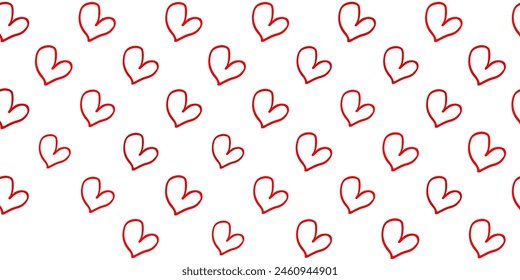 Light Red vector texture with lovely hearts. Abstract illustration with a depiction of women power. Simple design for your web site.