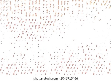 Light red vector texture with male, female icons. Abstract illustration with colorful gradient gender symbols. Simple design for TV commertials.