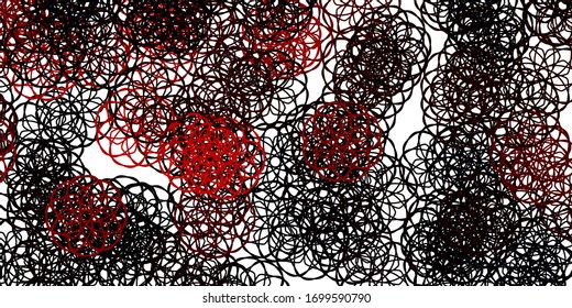 Light Red vector texture with memphis shapes. Illustration with colorful shapes in abstract style. Elegant design for wallpaper set.