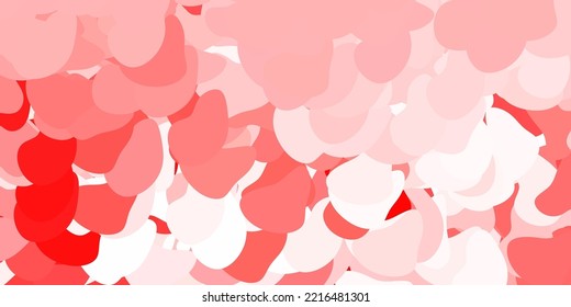 Light red vector texture with memphis shapes. Simple design in abstract style with gradient forms. Elegant design for wallpaper set.
