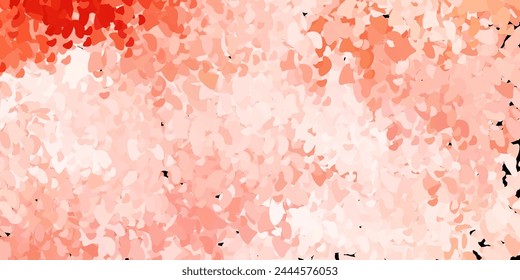 Light red vector texture with memphis shapes. Modern abstract illustration with gradient random forms. Elegant design for wallpaper set.