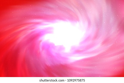 Light Red vector texture with milky way stars. Shining colored illustration with bright astronomical stars. Pattern for astrology websites.