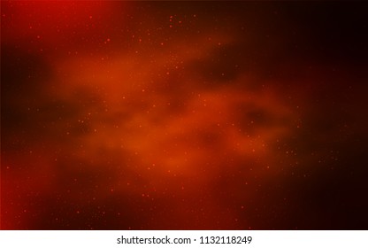 Light Red vector texture with milky way stars. Space stars on blurred abstract background with gradient. Template for cosmic backgrounds.