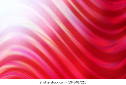 Light Red vector texture with milky way stars. Space stars on blurred abstract background with gradient. Pattern for futuristic ad, booklets.