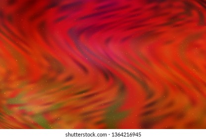 Light Red vector texture with milky way stars. Space stars on blurred abstract background with gradient. Pattern for futuristic ad, booklets.