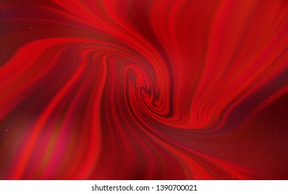 Light Red vector texture with milky way stars. Shining illustration with sky stars on abstract template. Pattern for astrology websites.