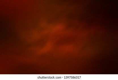 Light Red vector texture with milky way stars. Glitter abstract illustration with colorful cosmic stars. Pattern for futuristic ad, booklets.