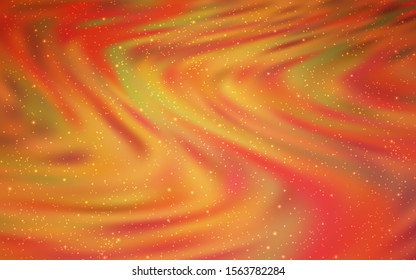 Light Red vector texture with milky way stars. Shining illustration with sky stars on abstract template. Smart design for your business advert.
